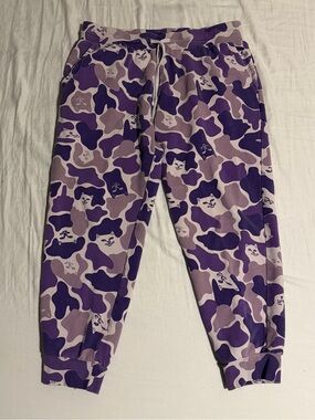 Ripndip Purple Camo Cat Joggers